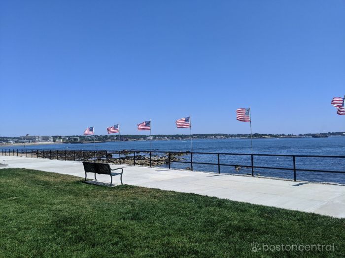 Walkway at stage fort park gloucester ma